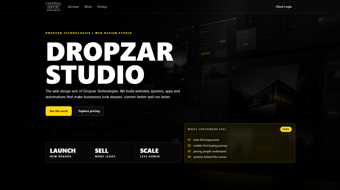 Dropzar Studio product preview